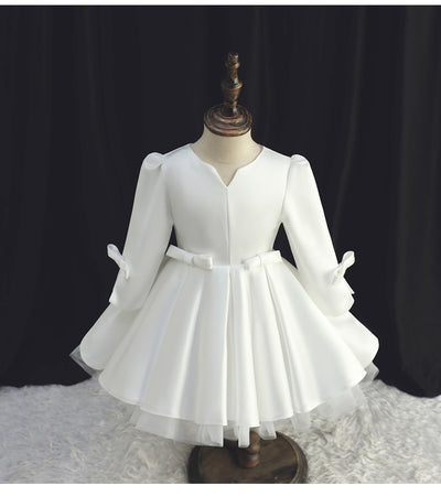 FG445 Long sleeve Baptism dress