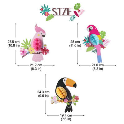 DIY309 : 3pcs/lot : 4 styles of Birds Hanging For Wedding & Party decoration