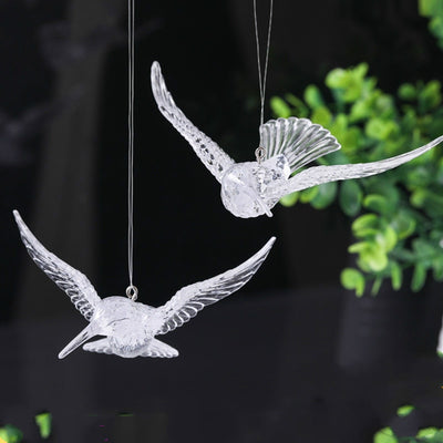 DIY398 : 5pcs/lot Acrylic Bird hanging for luxury Wedding decoration