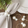 DIY483 : 8 styles Pearls Napkin Rings for wedding table decoration