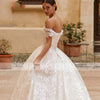 HW267 Glamorous sweetheart full lace  A-line Wedding Gown
