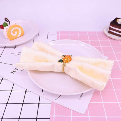 DIY337 : 2-5Pcs/lot Metal Pumpkin Napkin Rings