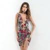 MX395 See-thought floral sequined  Party dresses ( 2 Colors )