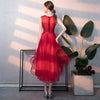 BH325 Short front long black Homecoming dresses ( 3 Colors )