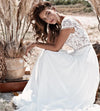 CW540 Short sleeves Bohemian Wedding Dress
