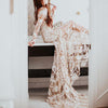 CW491 Real sample pictures 2Pcs Boho Bridal Dress