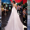 CW585 Simple side split Beach Wedding Dress