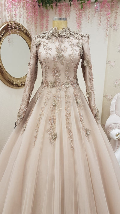 CG220 Muslim Prom Ball Gown