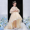 FG429 :  2 styles Champagne Pageant dress for Girls