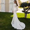 CW631 Minimal style  Satin Bridal Gown