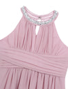 FG468 Chiffon halter Flower Girls Dresses ( 5 Colors )