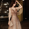 PP456 Gold Sequin Prom dress