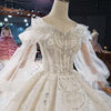 HW278 Real Photo Flare Sleeves Wedding gowns