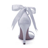 BS116 Crystals Tassel Satin Wedding Shoes ( 13 Colors )
