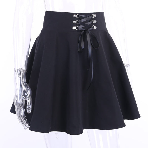 CK77 High Waist Gothic Punk Skirt - Nirvanafourteen