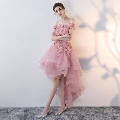 BH321 Boat Neck High Low Bridesmaid Dresses ( 5 Colors )