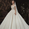 HW378 Haute Couture sweetheart beaded Bridal Gowns+Matching Veil