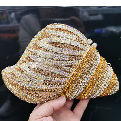 CB270 Luxury diamond torch Shape Party Clutch bags (13 Colors )