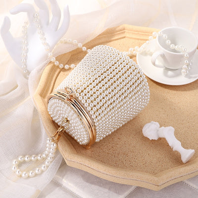 CB268 Pearl Bucket Design Party Clutch Bags