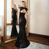 PP441 Real pictures Black Sequin Mermaid Evening Dress