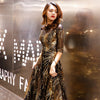 PP355 Gold sequined A-line Evening dresses ( 4 Colors )