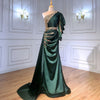 LG461 One Shoulder satin mermaid Evening Gowns (Custom colors)
