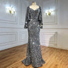 PP411 Flare sleeve sequin Evening dresses ( Custom Colors )