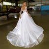 CW608 O-neck Long Sleeve Bridal Dress