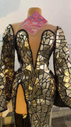 KP32 : 2 styles Sparkle stretchy Singer Costumes