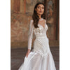 CW387 A Line Sheer Scoop Neck Bridal Dresses