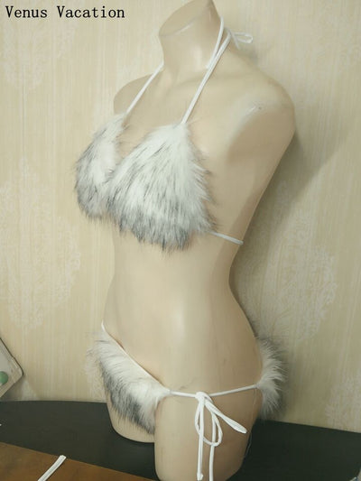 SW57 Sexy Fur bikini sets