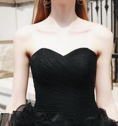 CG238 Vintage Black Wedding Dress