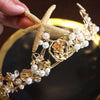 BJ422 Starfish Bridal Crowns