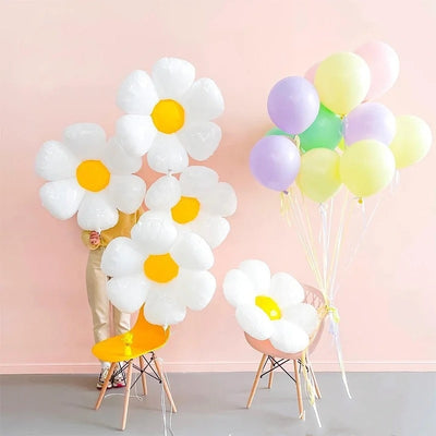 DIY526 : 44pcs/set Daisy Flower Balloons for Wedding& Party decoration