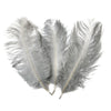 DIY430 Silver Gray Ostrich feathers for Wedding decoration