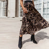 CK91 Leopard Print Elasticated High Waist Skirt
