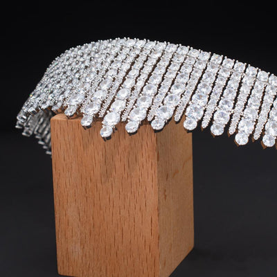 BJ225 Princess diamond Wedding Tiara