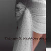 SS209 Shiny puff sleeve short wedding dress