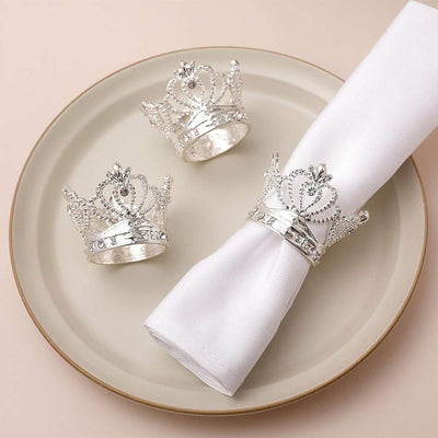 DIY325 : 6pcs/lot Crown Napkin Rings for Wedding & Party table