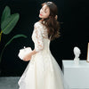 SS138 Champagne High Low Wedding dress