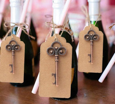 DIY391 : 50Pcs/Lot Key Bottle Opener for Rustic Wedding Souvenirs