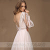 CW386 Puff Sleeves Boho Wedding Dress
