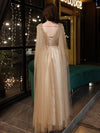 BH341 Champagne sequined Bridesmaid dress