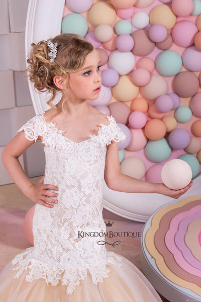 FG428 Mermaid Flower Girl Dress