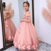 FG447 Pageant Dress with long tail for Girls ( 6 Colors )