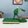BS165 Green Lace Wedding Shoes + Clutch Purse