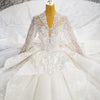 Hw318 Real Pictures Luxurious Long sleeves sequin Bridal Gown