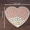 DIY305 Heart shape wooden Wedding Guest book