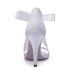BS114 Rhinestones satin Bridal Heels ( 13 Colors)