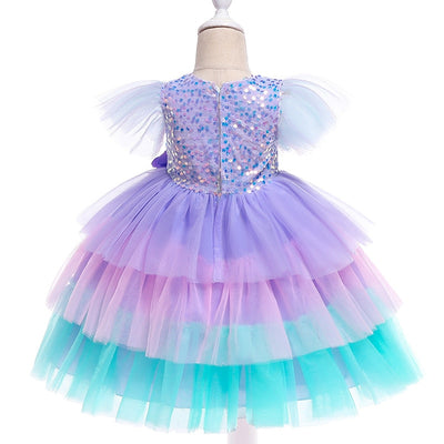 FG371 Children Dresses ( Purple/Pink )